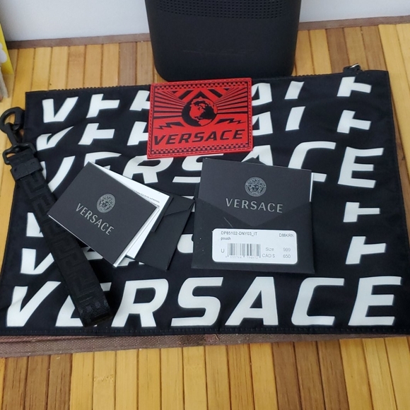 Versace Handbags - Versace wristlet cloth bag